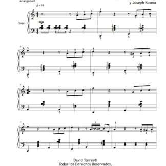 Autumn Leaves Piano Jazz Advanced David Torres